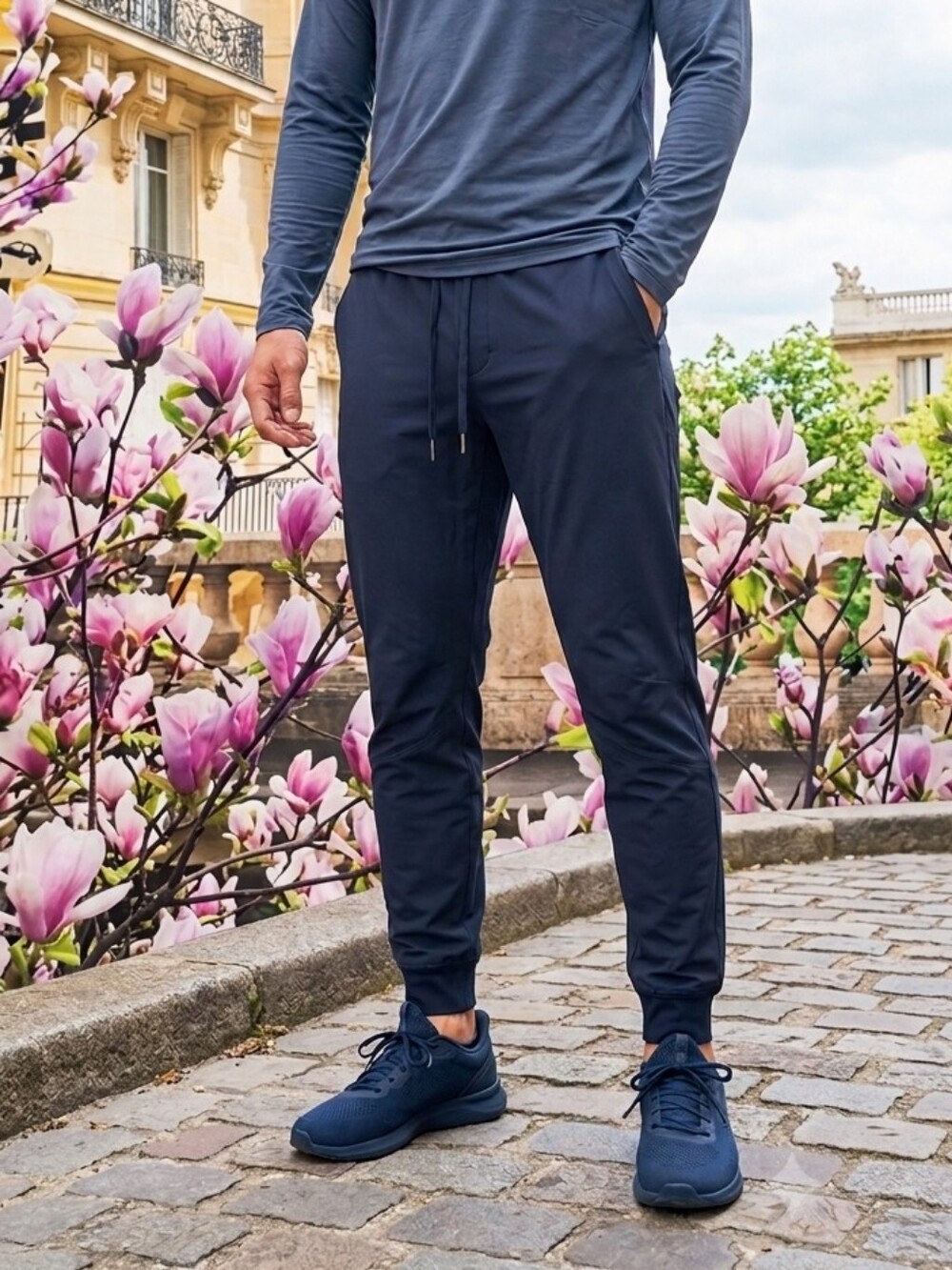 Imperial Motion Navy Jogger Slim Sweatpants Size XL New